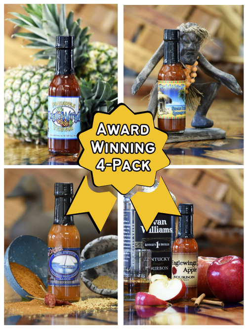 EagleWingz Award Winning Hot Sauce Box 4-pack image 0